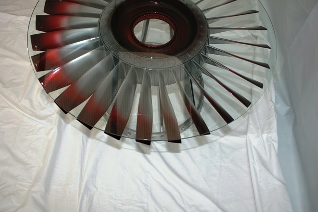 Rolls Royce Jet Fan Blade coffee table red fans6